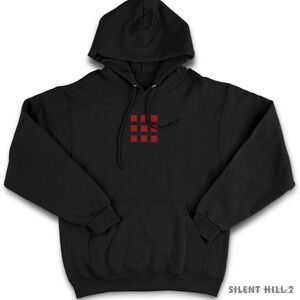 Official Konami Shop Silent Hill 2 REMAKE Red Square Hoodie Unisex - XL - NWOT
